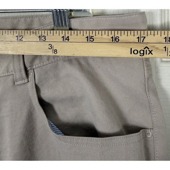 Peter Millar EB66 Performance Five Pocket Pants Mens Golf Chino Beige 34x32 - Picture 6 of 12